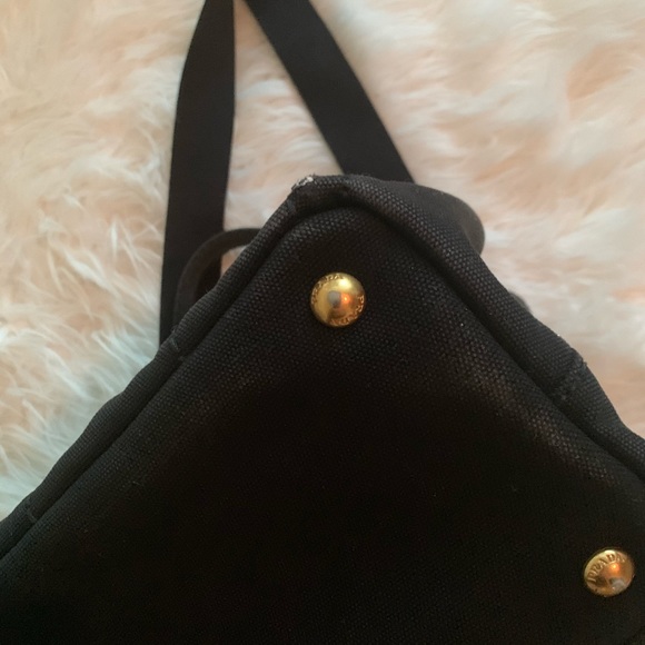 Prada Canapa Black Tote with Strap - Picture 6 of 13